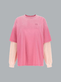 Heavy Cotton Jersey Longsleeve Washed Effect