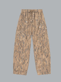 Printed Flyweight Nylon Relaxed Elastic Pants