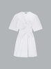 Stretch Cotton Mini Tie Strap Dress