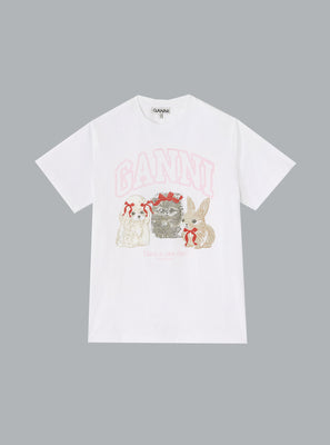 Basic Cotton Jersey Cute Animals