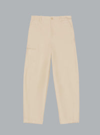 COUTURE SEAM WORKWEAR TROUSERS BEIGE