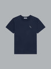 LOGO EMBROIDERED CREWNECK T-SHIRT NAVY