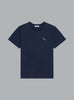 LOGO EMBROIDERED CREWNECK T-SHIRT NAVY