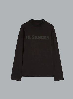 LOGO PRINT LONG SLEEVE T-SHIRT BLACK