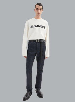 LOGO PRINT LONG SLEEVE T-SHIRT WHITE