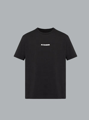 T-shirt with printed logo black