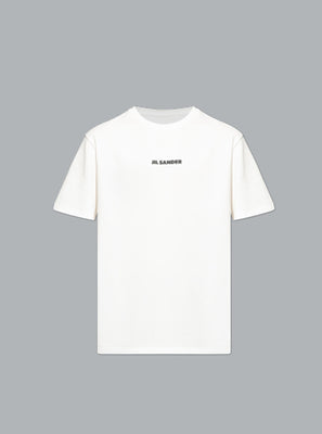 T-shirt with printed logo White