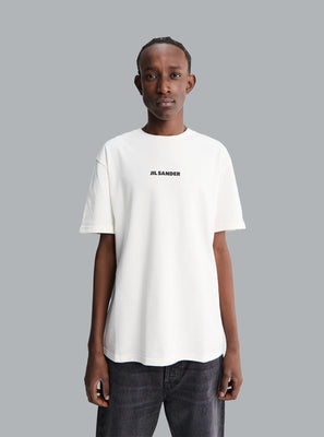 T-shirt with printed logo White