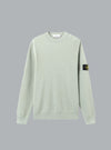 RIBBED SOFT ORGANIC COTTON CREW NECK SAGE