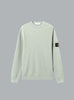 RIBBED SOFT ORGANIC COTTON CREW NECK SAGE