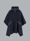 FRONT POCKET HOODED CAPE