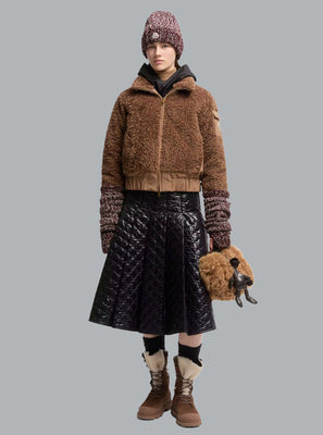 MONCLER COLIGNY DOWN JACKET Brown Dessin WOMEN