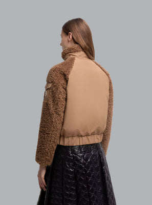 MONCLER COLIGNY DOWN JACKET Brown Dessin WOMEN