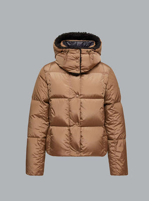MONCLER CASTELNOU DOWN JACKET BEIGE