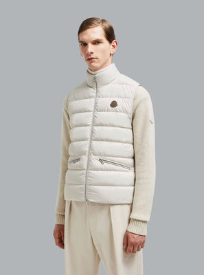 MONCLER TREOMPAN VEST Off White MEN
