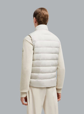 MONCLER TREOMPAN VEST Off White MEN