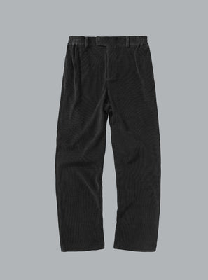 RIBBED HYBRID PANTS BLACK