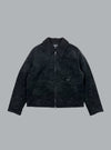 SHEARLING TRUCKER JACKET BLACK