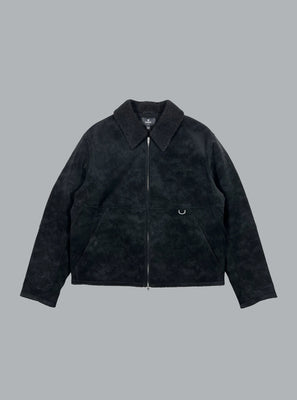 SHEARLING TRUCKER JACKET BLACK