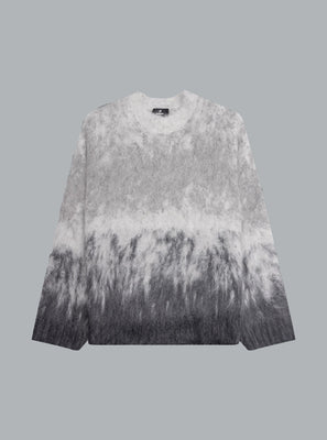 OMBRE KNIT CREWNECK GREY DESSIN
