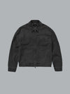 COLLARED DENIM JACKET BLACK