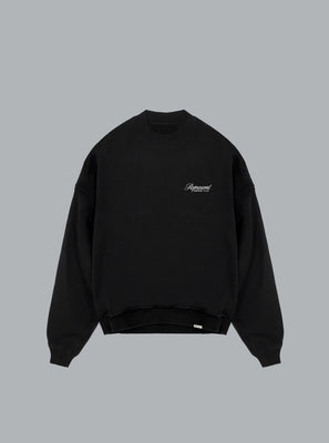 OWNERS CLUB SCRIPT LOGO SWEATER BLACK