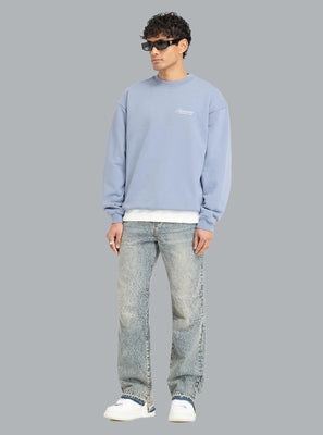 OWNERS CLUB SCRIPT LOGO SWEATER BLUE