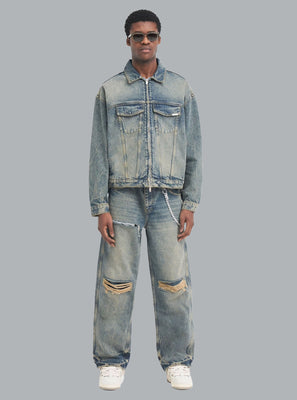 R4 DENIM JACKET LIGHT BLUE