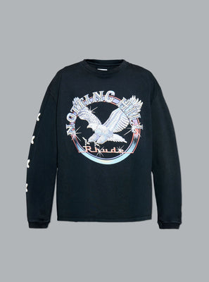NOTTING HILL EAGLE PRINT LONG SLEEVE T-SHIRT