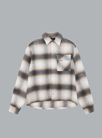 ALL OVER INITIAL FLANNEL LIGHT BEIGE