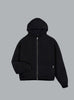 Initial Boxy Zip Hoodie Black