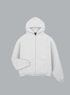 Initial Boxy Zip Hoodie GREY