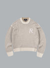 LAUREL KNIT SWEATSHIRT LIGHT BEIGE