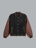 VARSITY BOMBER BLACK