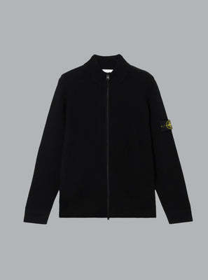 FULL RIB RWS WOOL CARDIGAN BLACK