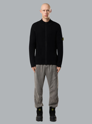 FULL RIB RWS WOOL CARDIGAN BLACK