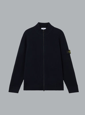 FULL RIB RWS WOOL CARDIGAN NAVY BLUE