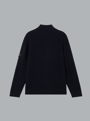 FULL RIB RWS WOOL CARDIGAN NAVY BLUE