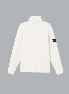 FULL RIB RWS WOOL T-NECK IVORY