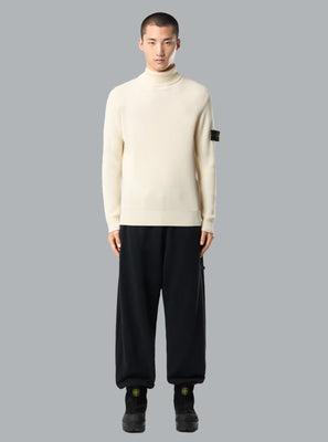 FULL RIB RWS WOOL T-NECK IVORY