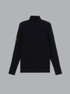 FULL RIB RWS WOOL T-NECK NAVY BLUE