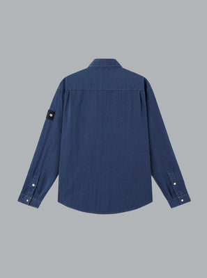 HOLLOW FIBRE NYLON INDIGO-TC SHIRT