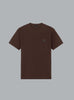 ORGANIC COTTON JERSEY CREPE SS T-SHIRT DARK BROWN