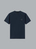 ORGANIC COTTON JERSEY CREPE SS T-SHIRT NAVY BLUE
