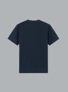 ORGANIC COTTON JERSEY CREPE SS T-SHIRT NAVY BLUE