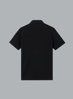 95% ORGANIC COTTON / 5% ELASTANE PIQUÉ SS POLO BLACK