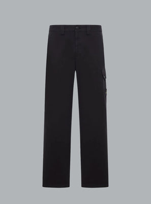 ORGANIC COTTON RIPSTOP TROUSERS BLACK