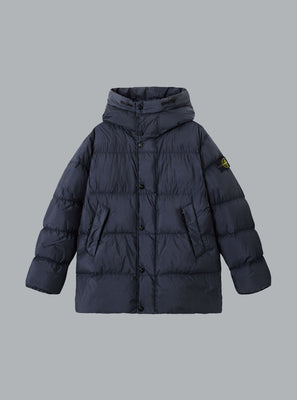 GARMENT DYED CRINKLE REPS NY, RECYCLED NYLON NAVYBLUE