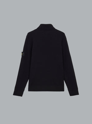 FULL RIB RWS WOOL T-NECK BLACK