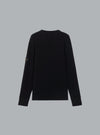 FULL RIB RWS WOOL CREW NECK BLACK